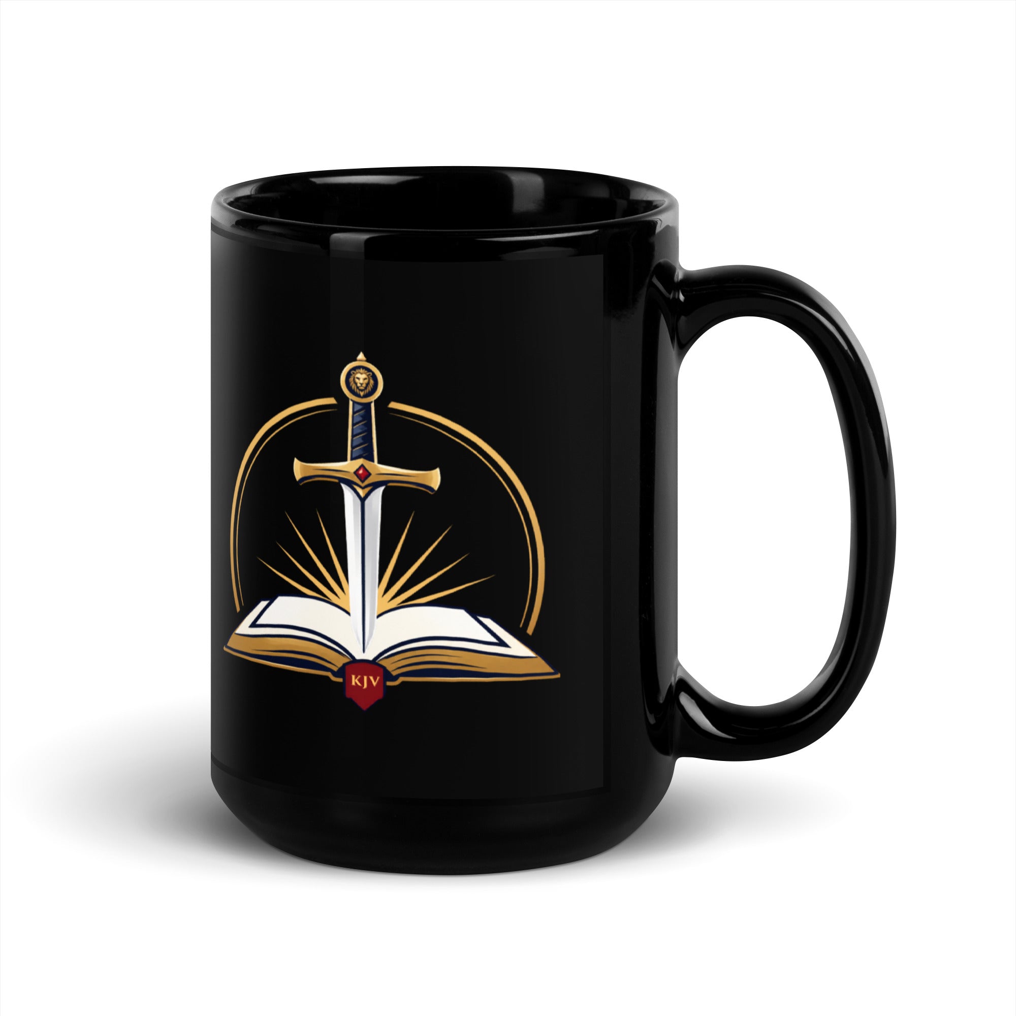 Living Sword Ministries Black Glossy Mug