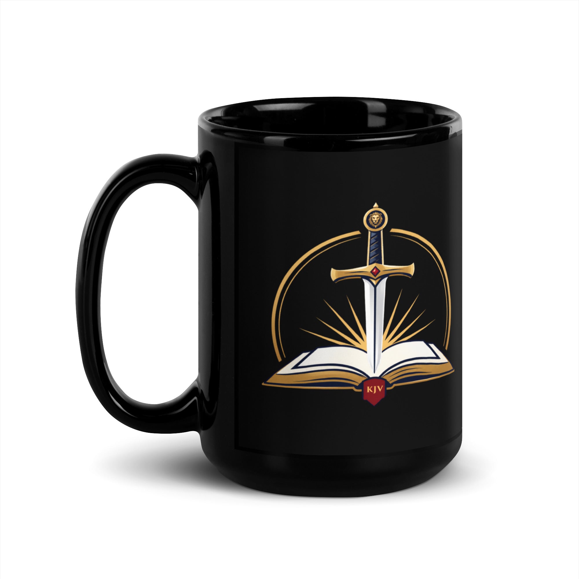 Living Sword Ministries Black Glossy Mug